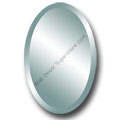 Custom Oval Beveled Frameless Wall Mirrors